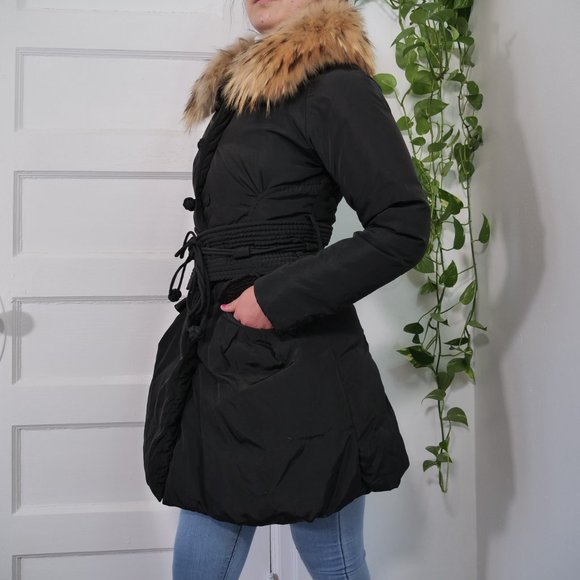 Luxury faux fur black coat, size US S/XS - Picture 2 of 14